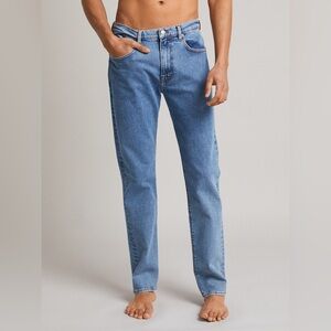 Jeanerica TM005 Light Vintage Color Cotton Blend Denim Tapered Fit Jeans 29/32